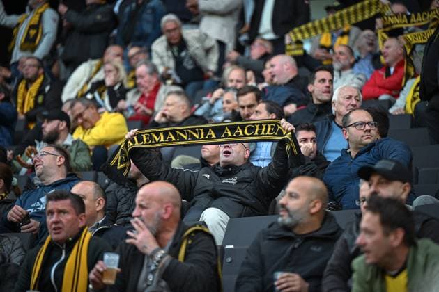 Deutschland, Fußball, 3. Liga, 9. Spieltag, 2025 2026, TSV Alemannia Aachen vs FC Erzgebirge Aue, 30.09.2025, Tivoli, Aachen, Deutschland, Copyright: xMarkusxVerwimpx