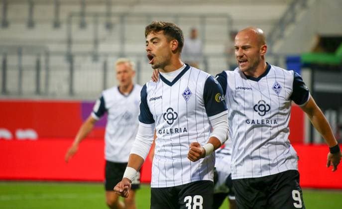 Deutschland: Fussball 3.Liga 2025 26, 9. Spieltag - TSV Havelse vs Waldhof Mannheim - Eilenriedestadion Stadion (Hannover): Masca (Waldhof Mannheim, 38) Felix Lohkemper (Waldhof Mannheim, 9) Hannover Copyright: xAymanxAlahmedx