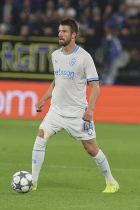 Brandon Mechele of Club Brugge play the ball during Atalanta BC vs Club Brugge, Chanpions League 2025-26 League phase, Matchday 2Â°, game at New Balance Arena in Bergamo (BG), Italy, on September 30, 2025.  Copyright: xDavidexCasentini IPAxSportx xipa-agency.netx xx IPA_65992687 IPA_Agency_IPA65992687