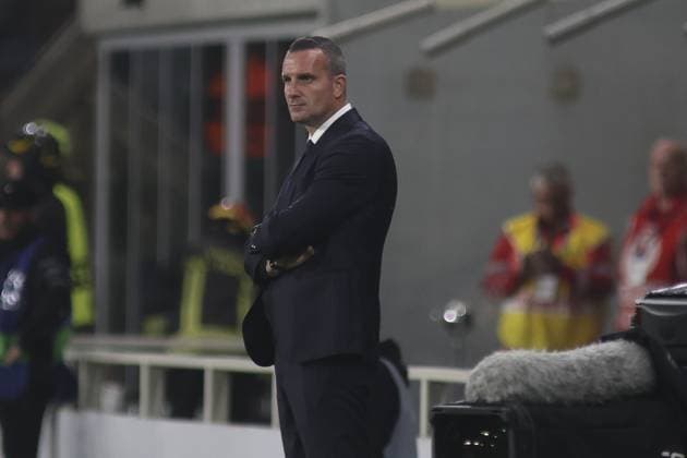 Nicky Hayen Head Coach of Club Brugge looks during Atalanta BC vs Club Brugge, Chanpions League 2025-26 League phase, Matchday 2Â°, game at New Balance Arena in Bergamo (BG), Italy, on September 30, 2025.  Copyright: xDavidexCasentini IPAxSportx xipa-agency.netx xx IPA_65992694 IPA_Agency_IPA65992694