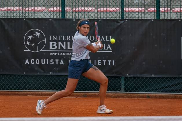 Aliona Bolsova during the Internazionali di Calabria 2025 WTA, Tennis Damen 125 tennis match at Chiappetta Village, Rende (Cosenza), Italy.  Copyright: xFrancescoxFarina IPAxSportx xipa-agency.netx xx IPA_66000570 IPA_Agency_IPA66000570