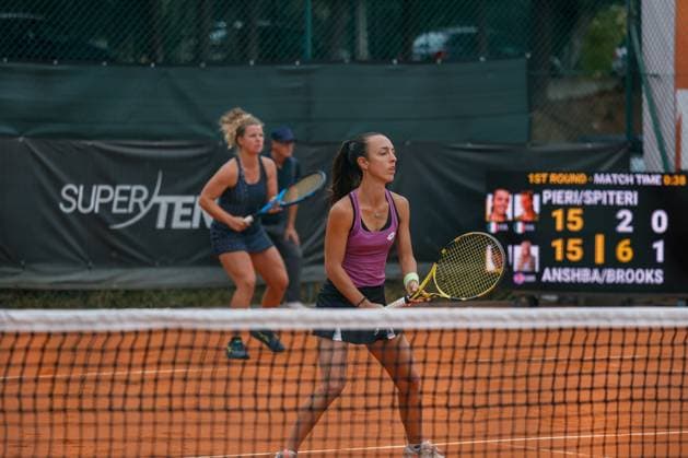 Double Tatiana Pieri and Dalila Spiteri vs Amina Anshba and Madelene Brooks during the Internazionali di Calabria 2025 WTA, Tennis Damen 125 tennis match at Chiappetta Village, Rende (Cosenza), Italy.  Copyright: xFrancescoxFarina IPAxSportx xipa-agency.netx xx IPA_66000584 IPA_Agency_IPA66000584