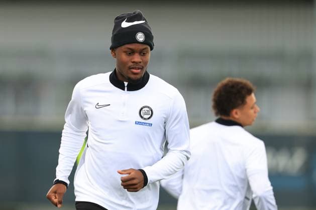 SOCCER - UEFA EL, Sturm vs Glasgow GRAZ,AUSTRIA,01.OCT.25 - SOCCER - UEFA Europa League, SK Sturm Graz vs Glasgow Rangers FC, training Sturm. Image shows Tochi Chukwuani (Sturm).  GEPAxpictures xMarioxBuehner-Weinrauch