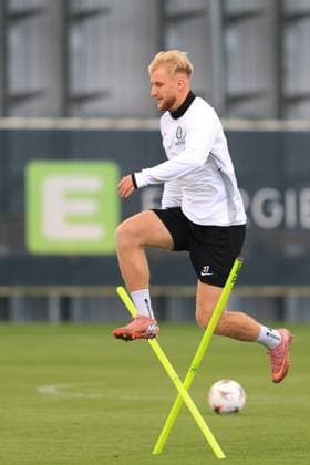 SOCCER - UEFA EL, Sturm vs Glasgow GRAZ,AUSTRIA,01.OCT.25 - SOCCER - UEFA Europa League, SK Sturm Graz vs Glasgow Rangers FC, training Sturm. Image shows Gabriel Haider (Sturm).  GEPAxpictures xMarioxBuehner-Weinrauch
