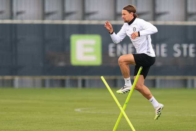 SOCCER - UEFA EL, Sturm vs Glasgow GRAZ,AUSTRIA,01.OCT.25 - SOCCER - UEFA Europa League, SK Sturm Graz vs Glasgow Rangers FC, training Sturm. Image shows Stefan Hierlaender (Sturm).  GEPAxpictures xMarioxBuehner-Weinrauch