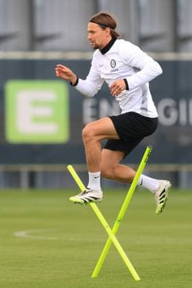 SOCCER - UEFA EL, Sturm vs Glasgow GRAZ,AUSTRIA,01.OCT.25 - SOCCER - UEFA Europa League, SK Sturm Graz vs Glasgow Rangers FC, training Sturm. Image shows Stefan Hierlaender (Sturm).  GEPAxpictures xMarioxBuehner-Weinrauch