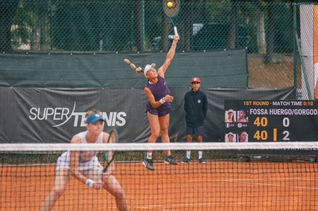 Double Nicole Fossa Huergo and Ekaterine Gorgodze vs Oksana Selekhmeteya and Simona Waltert during the Internazionali di Calabria 2025 WTA, Tennis Damen 125 tennis match at Chiappetta Village, Rende (Cosenza), Italy.  Copyright: xFrancescoxFarina IPAxSportx xipa-agency.netx xx IPA_66002810 IPA_Agency_IPA66002810