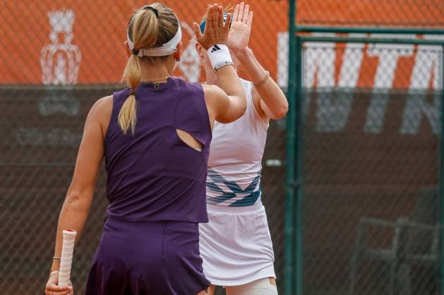 Double Nicole Fossa Huergo and Ekaterine Gorgodze vs Oksana Selekhmeteya and Simona Waltert during the Internazionali di Calabria 2025 WTA, Tennis Damen 125 tennis match at Chiappetta Village, Rende (Cosenza), Italy.  Copyright: xFrancescoxFarina IPAxSportx xipa-agency.netx xx IPA_66002817 IPA_Agency_IPA66002817