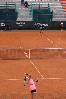 Anastasia Abbagnato vs Aurora Zantedeschi during the Internazionali di Calabria 2025 WTA, Tennis Damen 125 tennis match at Chiappetta Village, Rende (Cosenza), Italy.  Copyright: xFrancescoxFarina IPAxSportx xipa-agency.netx xx IPA_66002857 IPA_Agency_IPA66002857
