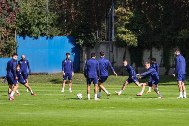 PXL_GNK Dinamo training GNK Dinamo training at Maksimir stadium in Zagreb, Croatia on 01. October 2025 before UEFA Europa league match with Maccabi Tel Aviv FC.  GoranxStanzl PIXSELL