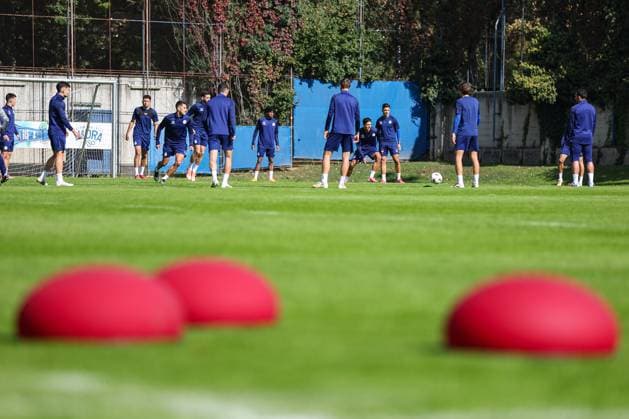 PXL_GNK Dinamo training GNK Dinamo training at Maksimir stadium in Zagreb, Croatia on 01. October 2025 before UEFA Europa league match with Maccabi Tel Aviv FC.  GoranxStanzl PIXSELL