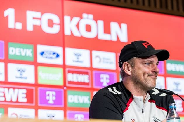 1. FC Köln Pressekonferenz; 01.10.2025 Lukas Kwasniok (Trainer 1. FC Köln) Pressekonferenz 1. FC Köln; RheinEnergiestadion, 01.10.2025 Copyright: xBEAUTIFULxSPORTS Wunderlx