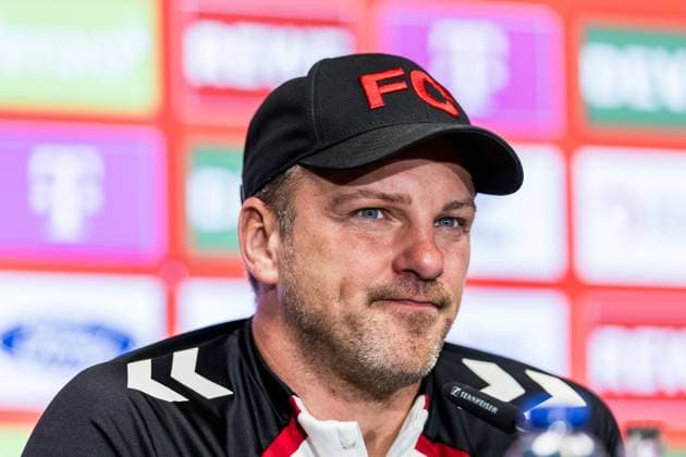 1. FC Köln Pressekonferenz; 01.10.2025 Lukas Kwasniok (Trainer 1. FC Köln) Pressekonferenz 1. FC Köln; RheinEnergiestadion, 01.10.2025 Copyright: xBEAUTIFULxSPORTS Wunderlx