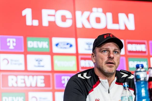 1. FC Köln Pressekonferenz; 01.10.2025 Lukas Kwasniok (Trainer 1. FC Köln) Pressekonferenz 1. FC Köln; RheinEnergiestadion, 01.10.2025 Copyright: xBEAUTIFULxSPORTS Wunderlx