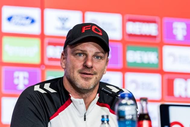 1. FC Köln Pressekonferenz; 01.10.2025 Lukas Kwasniok (Trainer 1. FC Köln) Pressekonferenz 1. FC Köln; RheinEnergiestadion, 01.10.2025 Copyright: xBEAUTIFULxSPORTS Wunderlx