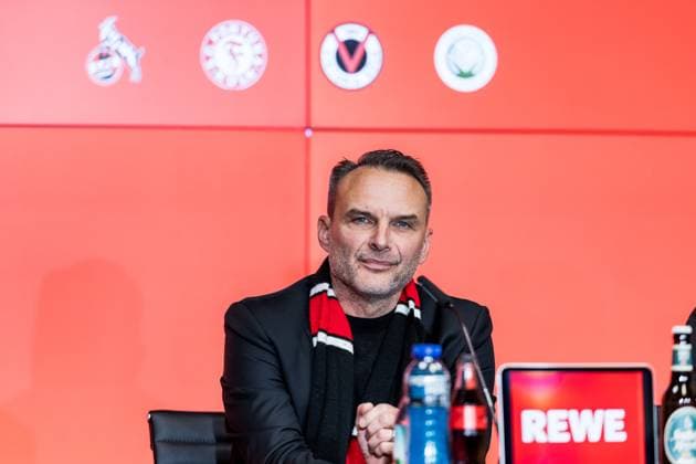 Cologne Cup25 Pressekonferenz; 01.10.2025 Holger Kirsch (Präsident Viktoria Köln) Pressekonferenz Cologne Cup25; RheinEnergiestadion, 01.10.2025 Copyright: xBEAUTIFULxSPORTS Wunderlx