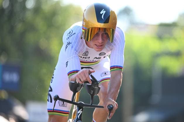 UEC 2025 Road European Championship, EM, Europameisterschaft Drome-Ardeche 01 10 2025 ETOILE-SUR-RHONE, FRANCE - OCTOBER 01 : Evenepoel Remco (Belgium) during the Men Elite Individual Time Trial of the 2025 UEC Road European Championship Drome-Ardeche 10th edition an UCI Continental Championships cycling race of 24 km with start in Loriol-sur-Drome and finish in Etoile-sur-Rhone on October 1, 2025 in Etoile-sur-Rhone, France, 01 10 2025 Etoile-sur-Rhone France  Copyright: xVincentxKalutx