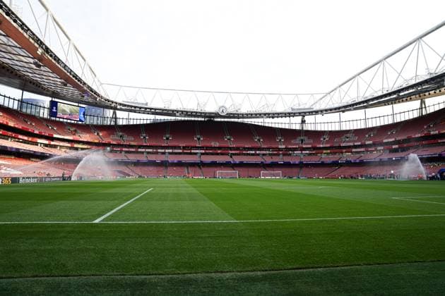 UEFA Champions League Arsenal v Olympiakos FC General view of the Emirates Stadium ahead of the UEFA Champions League match Arsenal vs Olympiakos FC at Emirates Stadium, London, United Kingdom, 1st October 2025 (Photo by Harvey Murphy News Images) Copyright: xHarveyxMurphy NewsxImagesx