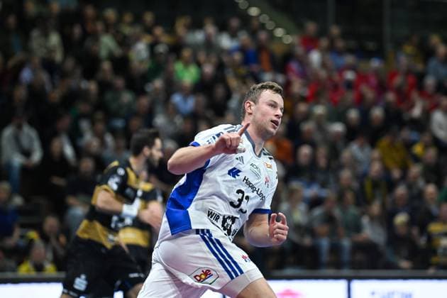 Moritz Sauter (HSV Hamburg, 33) HC Elbflorenz 2006 vs. HSV Hamburg, DHB-Pokal Herren, Spielzeit 2025 2026, 01.10.2025 HC Elbflorenz 2006 vs. HSV Hamburg - DHB-Pokal Herren, Spielzeit 2025 2026, 01.10.2025 Dresden Copyright: xEibner-Pressefoto xHoepnerx EP_PHR