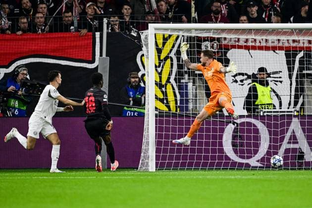 LEVERKUSEN - Ivan Perisic of PSV Eindhoven scores the 0-1 during the UEFA Champions League match between Bayer Leverkusen and PSV Eindhoven at the BayArena stadium on October 1, 2025, in Leverkusen, Germany. ANP OLAF KRAAK xVIxANPxSportx xxANPxIVx 538064972 originalFilename: 538064972.jpg