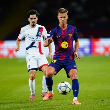UEFA Champions League match, between FC Barcelona, Barca and Paris Saint Germain PSG, Lluis Companys Stadium on October 1, 2025 in Barcelona, Spain. (Photo by Bagu Blanco PRESSIN).. Copyright: xBaguxBlancox xPRESSINx