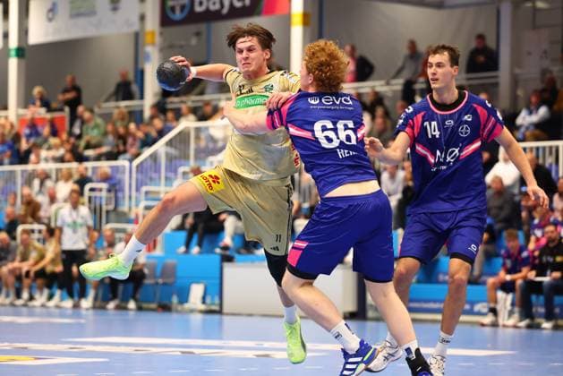 TSV Bayer Dormagen vs TSV Hannover-Burgdorf, Handball, DHB-Pokal, 01.10.2025 TSV Bayer Dormagen vs TSV Hannover-Burgdorf, Handball, DHB-Pokal, 01.10.2025 Dormagen Copyright: xEibner-Pressefotox EP_RWS