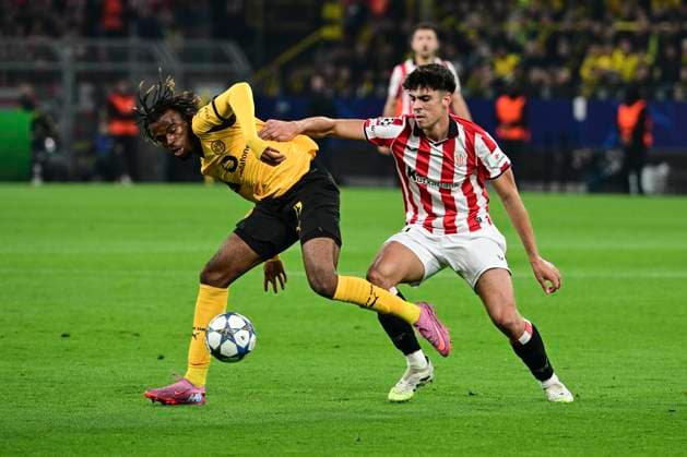 Carney Chukwuemeka 17 (Borussia Dortmund), Borussia Dortmund vs. Athletic Club de Bilbao , Fussball, Champions League, Gruppenphase, Matchday 2, 01.10.2025 Dortmund Nordrhein-Westfalen Deutschland