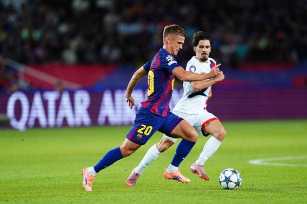 UEFA Champions League match, between FC Barcelona, Barca and Paris Saint Germain PSG, Lluis Companys Stadium on October 1, 2025 in Barcelona, Spain. (Photo by Bagu Blanco PRESSIN).. Copyright: xBaguxBlancox xPRESSINx