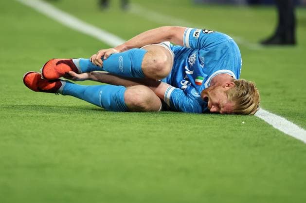 Napoli™s Kevin De Bruyne during the UEFA Champions League football match between Napoli vs Sporting - Champions League 2025 2026 - Diego Armando Maradona stadium October 01, 2025 Naples, Italy soccer  Copyright: xAlessandroxGarofalo LaPressex