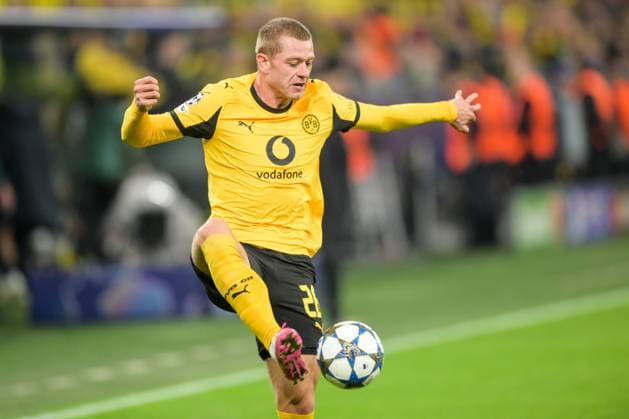 Fußball, Championsleague, 20251001, BV Borussia Dortmund - Athletic Bilbao. Im Bild Julian RYERSON (Dortmund, 26). Dortmund Signal Iduna Park Nordrhein-Westfalen Deutschland Copyright: Passion2Press MarkusxFischerx