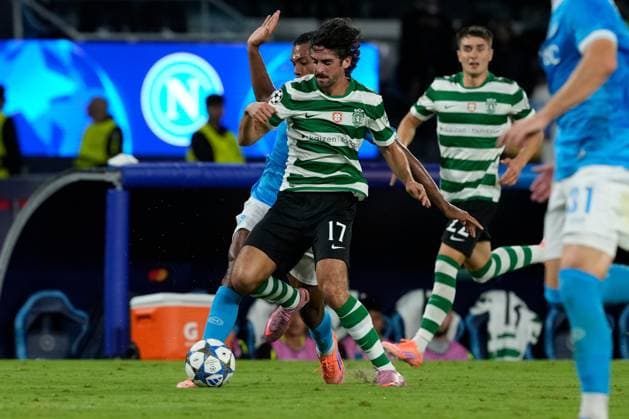 SSC Napoli v Sporting Lisbon - UEFA Champions League Trincao of Sporting CP during the UEFA Champions League match between SSC Napoli and Sporting CP at Stadio Diego Armando Maradona Naples Italy on 1 October 2025. Naples Naples Italy  Copyright: xFrancoxRomanox originalFilename:romano-sscnapol251001_nprPQ.jpg