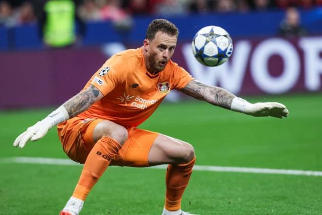 Fussball, UEFA Champions League Saison 2025 2026 Ligaphase - 2. Spieltag Bayer 04 Leverkusen - PSV Eindhoven 01.10.2025, BayArena Mark Flekken (Bayer 04 Leverkusen, 1) Leverkusen BayArena Nordrhein-Westfalen Deutschland *** Sport, Football, UEFA Champions League Season 2025 2026 League Phase 2 Matchday Bayer 04 Leverkusen PSV Eindhoven 01 10 2025, BayArena Mark Flekken Bayer 04 Leverkusen, 1 Leverkusen BayArena North Rhine-Westphalia Germany