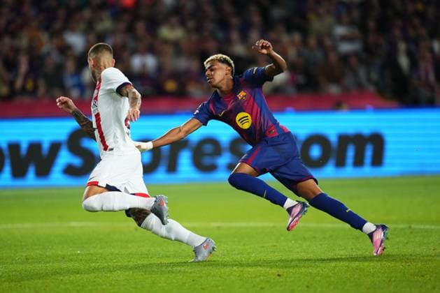 UEFA Champions League match, between FC Barcelona, Barca and Paris Saint Germain PSG, Lluis Companys Stadium on October 1, 2025 in Barcelona, Spain. (Photo by Bagu Blanco PRESSIN).. Copyright: xBaguxBlancox xPRESSINx