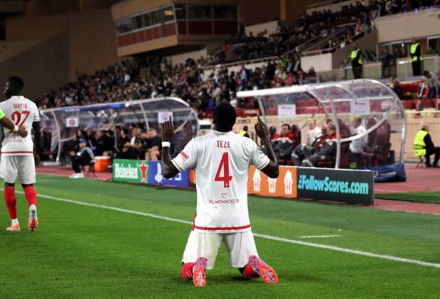 FOOT MONACO-CITY PHOTOPQR NICE MATIN Jean François Ottonello ; Monaco ; 01 10 2025 ; AS MONACO vs MANCHESTER CITY - 2e journee de ligue des champions 2025 2026 au stade Louis II - 4 - Jordan Teze JOIE Monaco France  Copyright: xPHOTOPQR NICExMATIN MAXPPPxJeanxFrançoisxOttonellox 20251001NIM3387 20251001NIM3387