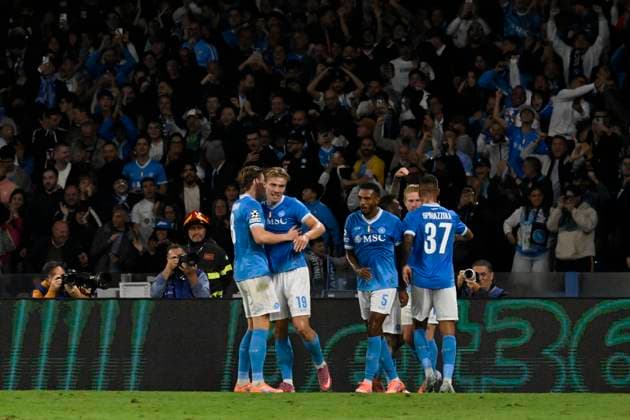 October 1, 2025, Napoli, Italy: in action during the UEFA Champions League group phase match between SSC Napoli and Sporting CP at ˜ Diego Armando Maradona™ Stadium in Naples, Italy, 1 october 2025 .ANSA CIRO FUSCO. UEFA Champions League Napoli Vs Sporting  - ZUMAa110 20251001_zaf_a110_050 Copyright: xCiroxFuscox