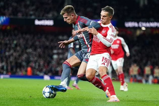 UEFA Champions League Arsenal v Olympiakos FC during the UEFA Champions League match Arsenal vs Olympiakos FC at Emirates Stadium, London, United Kingdom, 1st October 2025 (Photo by Harvey Murphy News Images) Copyright: xHarveyxMurphy NewsxImagesx