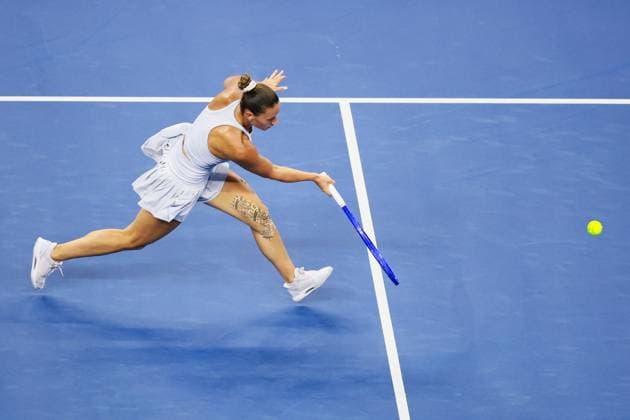 BEIJING, CHINA - OCTOBER 01: Marta Kostyuk of Ukraine competes in the Women s Singles Round of 16 match against Jessica Pegula of the United States on day 10 of the 2025 China Open at the National Tennis Center on October 1, 2025 in Beijing, China.  Copyright: xVCGx 111594458843