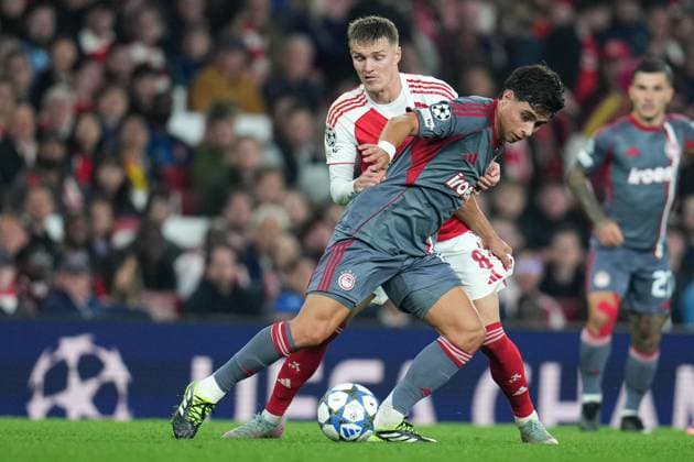 UEFA Champions League Arsenal v Olympiakos FC during the UEFA Champions League match Arsenal vs Olympiakos FC at Emirates Stadium, London, United Kingdom, 1st October 2025 (Photo by Harvey Murphy News Images) Copyright: xHarveyxMurphy NewsxImagesx