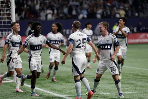 Vancouver Whitecaps FC vs Vancouver FC: Canadian Championship Final 2025 VANCOUVER, BC - OCTOBER 01: Ryan Gauld (25) celebrates after scoring a goal during the Canadian Championship Final game between Vancouver Whitecaps FC and Vancouver FC at BC Place on October 1, 2025 in Vancouver, Canada.(Photo by Tomaz Jr Pximages) Copyright: xTomazxJr Pximagesx