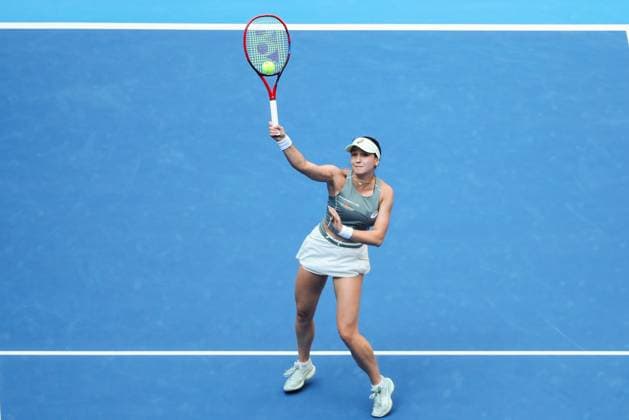 BEIJING, CHINA - OCTOBER 02: Eva Lys of Germany competes in the Women s Singles Quarterfinal match against Coco Gauff of the United States on day 11 of the 2025 China Open at the National Tennis Center on October 2, 2025 in Beijing, China.  Copyright: xVCGx 111594606912