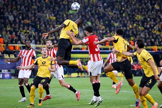 GUIRASSY Serhou Team Borussia Dortmund UEFA Championsleague Saison 2025 - 2026 Vorrunden Spiel BVB - Athletic Bilbao 4 : 1 am 01.10.2025 in Dortmund DFL REGULATIONS PROHIBIT ANY USE OF PHOTOGRAPHS as IMAGE SEQUENCES and or QUASI-VIDEO Copyright: xLacixPerenyix