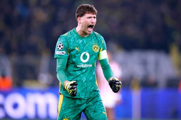 KOBEL Gregor Team Borussia Dortmund UEFA Championsleague Saison 2025 - 2026 Vorrunden Spiel BVB - Athletic Bilbao 4 : 1 am 01.10.2025 in Dortmund DFL REGULATIONS PROHIBIT ANY USE OF PHOTOGRAPHS as IMAGE SEQUENCES and or QUASI-VIDEO Copyright: xLacixPerenyix