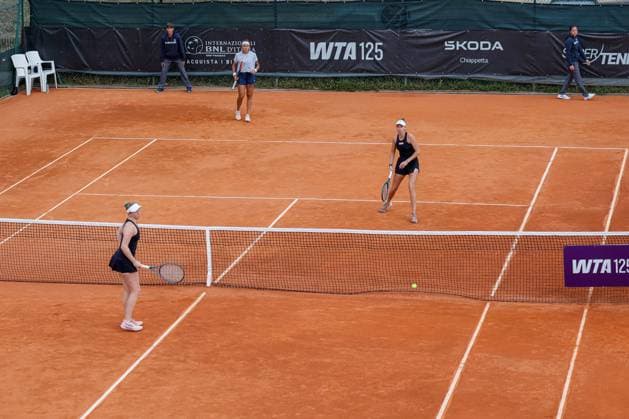 TENNIS - Internazionali di Tennis - WTA125 Women - Internazionali di Calabria Double Alicia Barnett and Elixane Lechemia vs Aliona Bolsova and Guiomar Maristany Zuleta De Reales during the Internazionali di Calabria 2025 WTA, Tennis Damen 125 tennis match at Chiappetta Village, Rende (Cosenza), Italy. Rende (CS) Italy  Copyright: xIPAxSport ABACAx