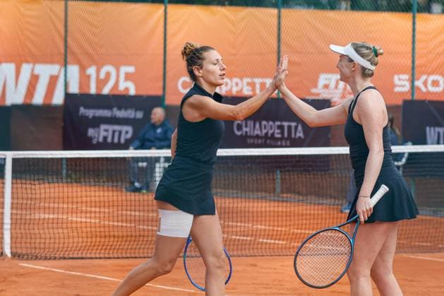 TENNIS - Internazionali di Tennis - WTA125 Women - Internazionali di Calabria Double Alicia Barnett and Elixane Lechemia vs Aliona Bolsova and Guiomar Maristany Zuleta De Reales during the Internazionali di Calabria 2025 WTA, Tennis Damen 125 tennis match at Chiappetta Village, Rende (Cosenza), Italy. Rende (CS) Italy  Copyright: xIPAxSport ABACAx