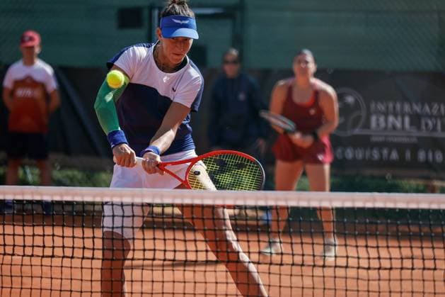 Double Jesika Maleckova and Miriam Skoch vs Nicole Fossa Huergo and Ekaterine Gorgodze during the Internazionali di Calabria 2025 WTA, Tennis Damen 125 tennis match at Chiappetta Village, Rende (Cosenza), Italy.  Copyright: xFrancescoxFarina IPAxSportx xipa-agency.netx xx IPA_66046111 IPA_Agency_IPA66046111