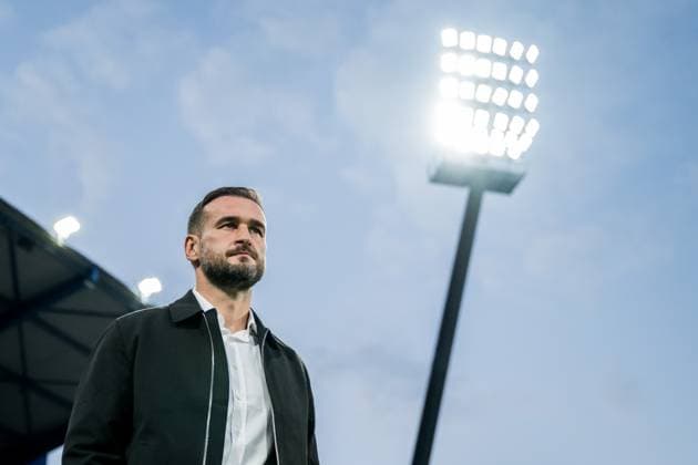 251002 Head coach Anes Mravac of Malmö FF during the UEFA Europa League football match between Viktoria Plzen and Malmö FF on October 2, 2025 in Plzen. Photo: Petter Arvidson BILDBYRAN kod PA PA1092 fotboll football soccer fotball uefa europa league europa league viktoria plzen malmö ff bbeng bbauto Copyright: PETTERxARVIDSON BB251002PA082