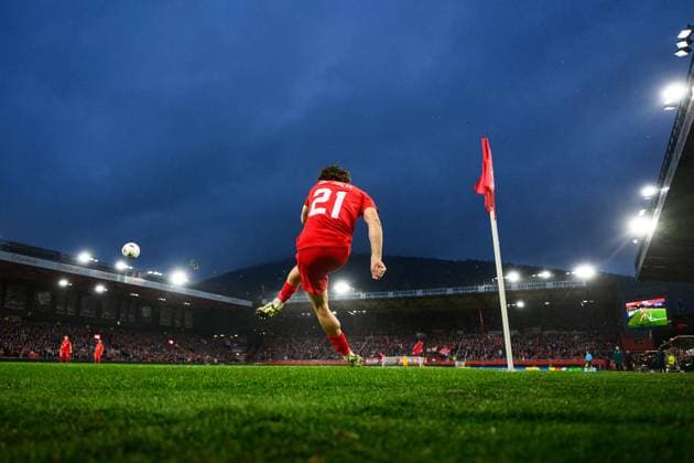 251002 Denzel De Roeve of Brann during the UEFA Europa League football match between Brann and Utrecht on October 2, 2025 in Bergen. Photo: Vegard Grott BILDBYRAN kod VG VG0816 bbeng fotboll football soccer fotball uefa europa league europa league skb brann utrecht Copyright: VEGARDxGRoTT BB251002VG008