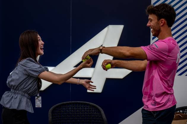 MARINA BAY, SINGAPORE: Pierre Gasly, racing for the Alpine team during the 2025 Formula 1 Singapore Grand Prix at the Marina Bay Street Circuit in Marina Bay, Singapore