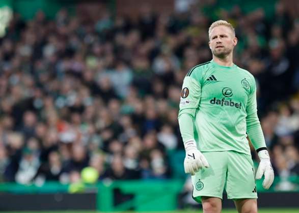 Celtic v S.C. Braga UEFA Europa League Kasper Schmeichel of Celtic during the UEFA Europa League match at Celtic Park, Glasgow UK Newspapers OUT Copyright: xFredxPalmerx FIL-22308-0053