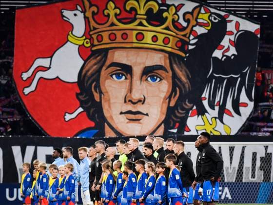 Players pose before start of the UEFA Europa League, 2nd round match: FC Viktoria Plzen vs Malmo FF, in Pilsen, Czech Republic, on October 2, 2025. (CTKxPhoto MiroslavxChaloupka) CTKPhotoP2025100207575  CTKPhotoP2025100207575